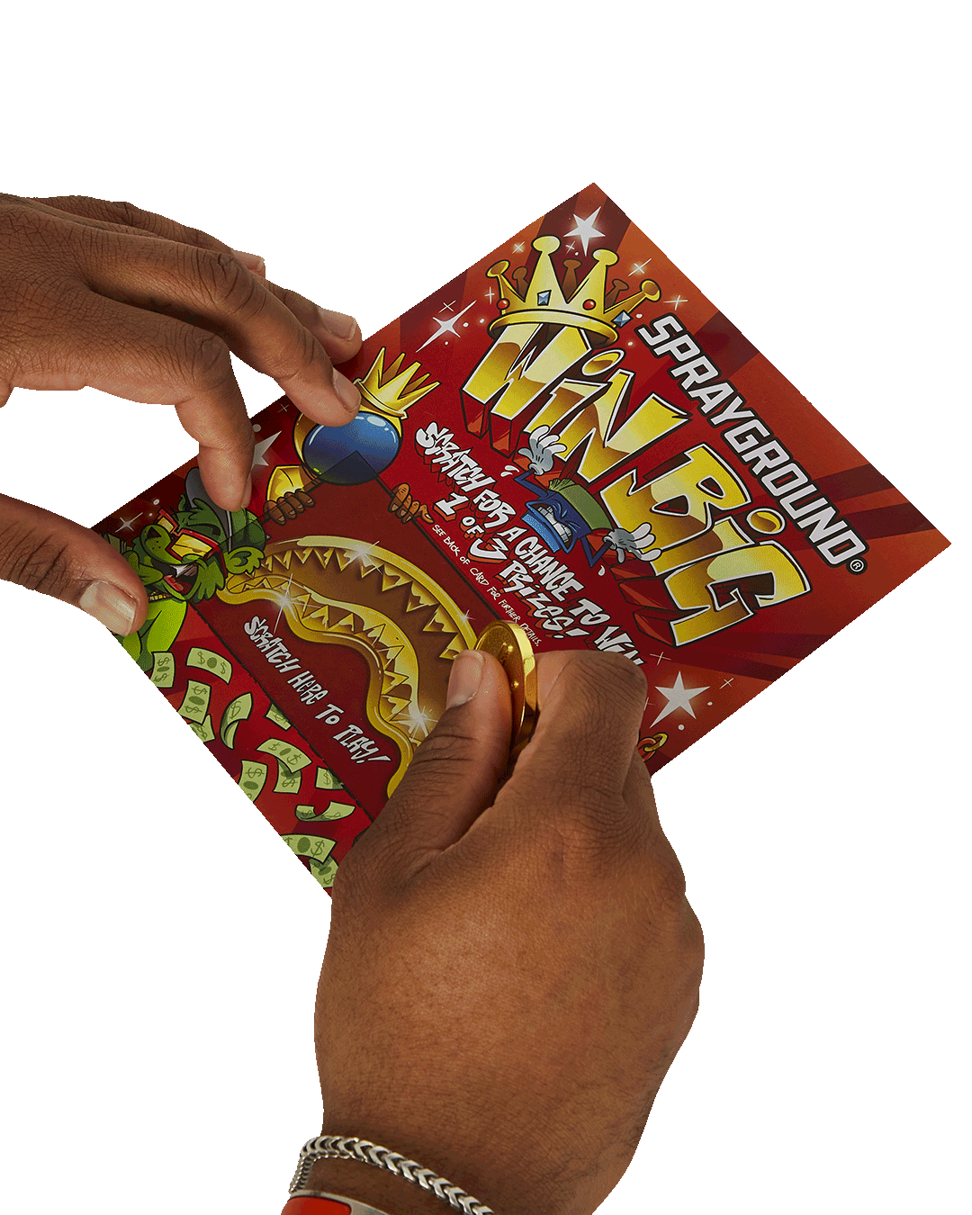SHARKBBAG SCRATCH OFF PLAYING CARD - WIN A BACKPACK, MONEYBEAR OR LUGGAGE!